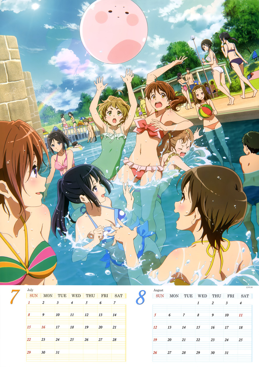 oumae kumiko, kousaka reina, kasaki nozomi, nakagawa natsuki, yoshikawa yuuko, and 9 more (hibike! euphonium)