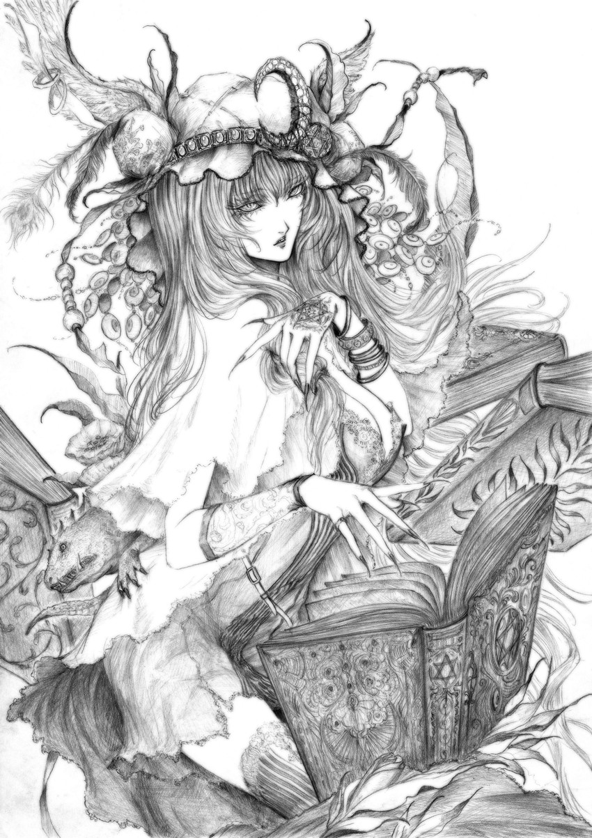 patchouli knowledge (touhou) drawn by daburoku