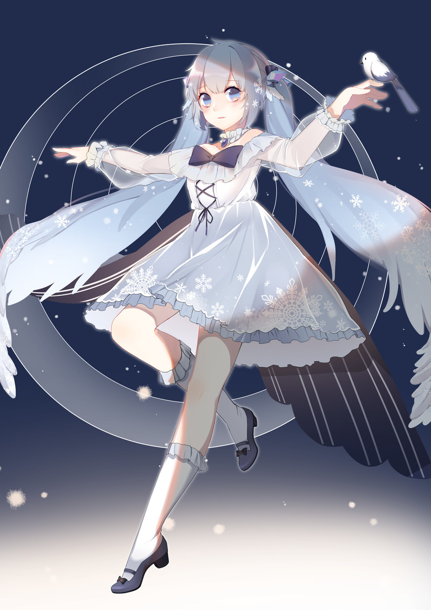 hatsune miku and yuki miku (vocaloid) drawn by freeze_(867139)