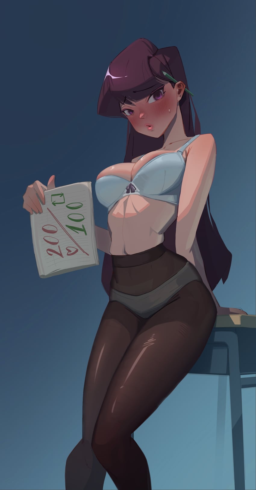 komi shouko (komi-san wa komyushou desu) drawn by suayber