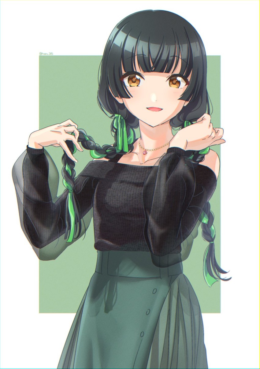 mayuzumi fuyuko (idolmaster and 1 more) drawn by haru_283