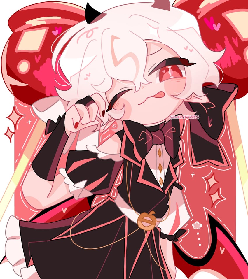 candy apple cookie (cookie run and 1 more) drawn by katkit637729776