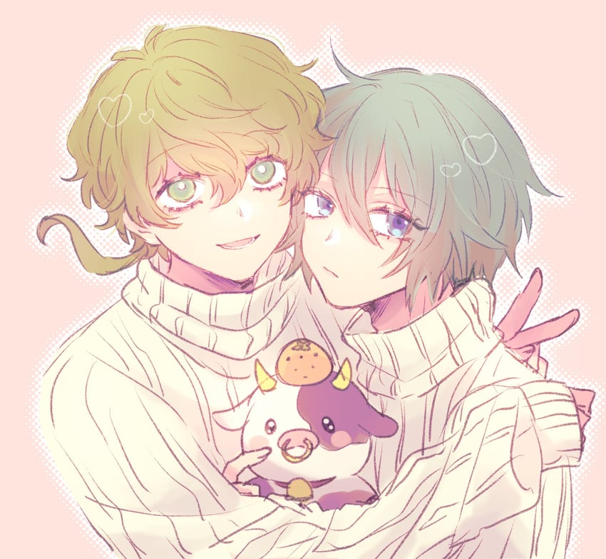hiyori sou and midori (kimi ga shine) drawn by uououoon