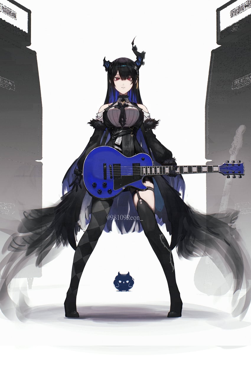nerissa ravencroft and jailbird (hololive and 1 more) drawn by reon_(98109reon)