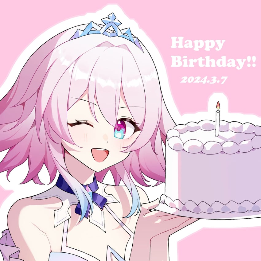 march 7th (honkai and 1 more) drawn by chi_ka