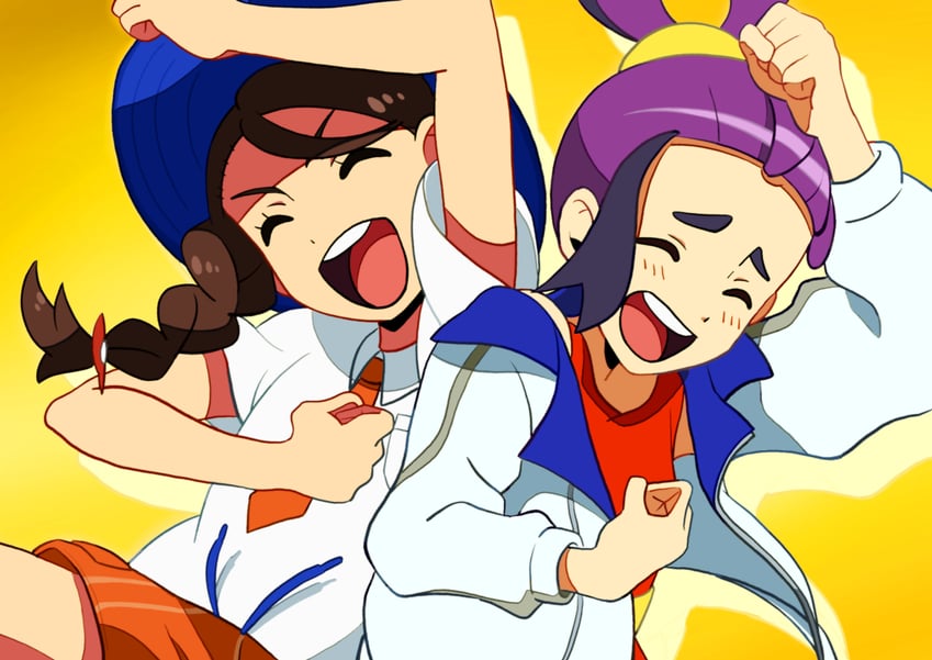 kieran and juliana (pokemon and 2 more) drawn by tachibana_kokona