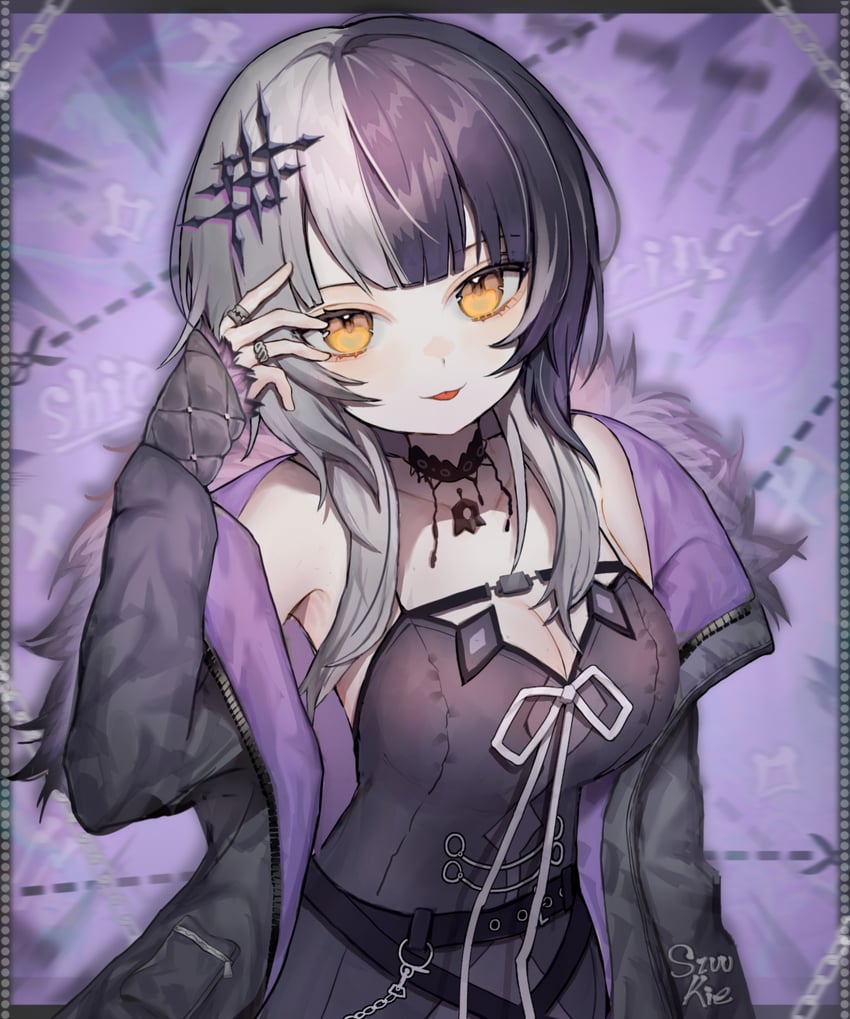 shiori novella (hololive and 1 more) drawn by szuukie