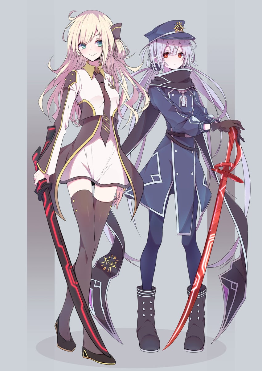 sky striker ace - raye and sky striker ace - roze (yu-gi-oh!) drawn by mosui_(kori_can)