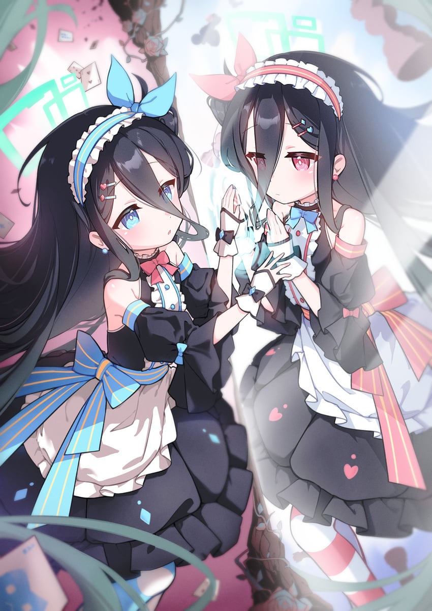 aris and kei (blue archive and 1 more) drawn by kurana_(atlas)