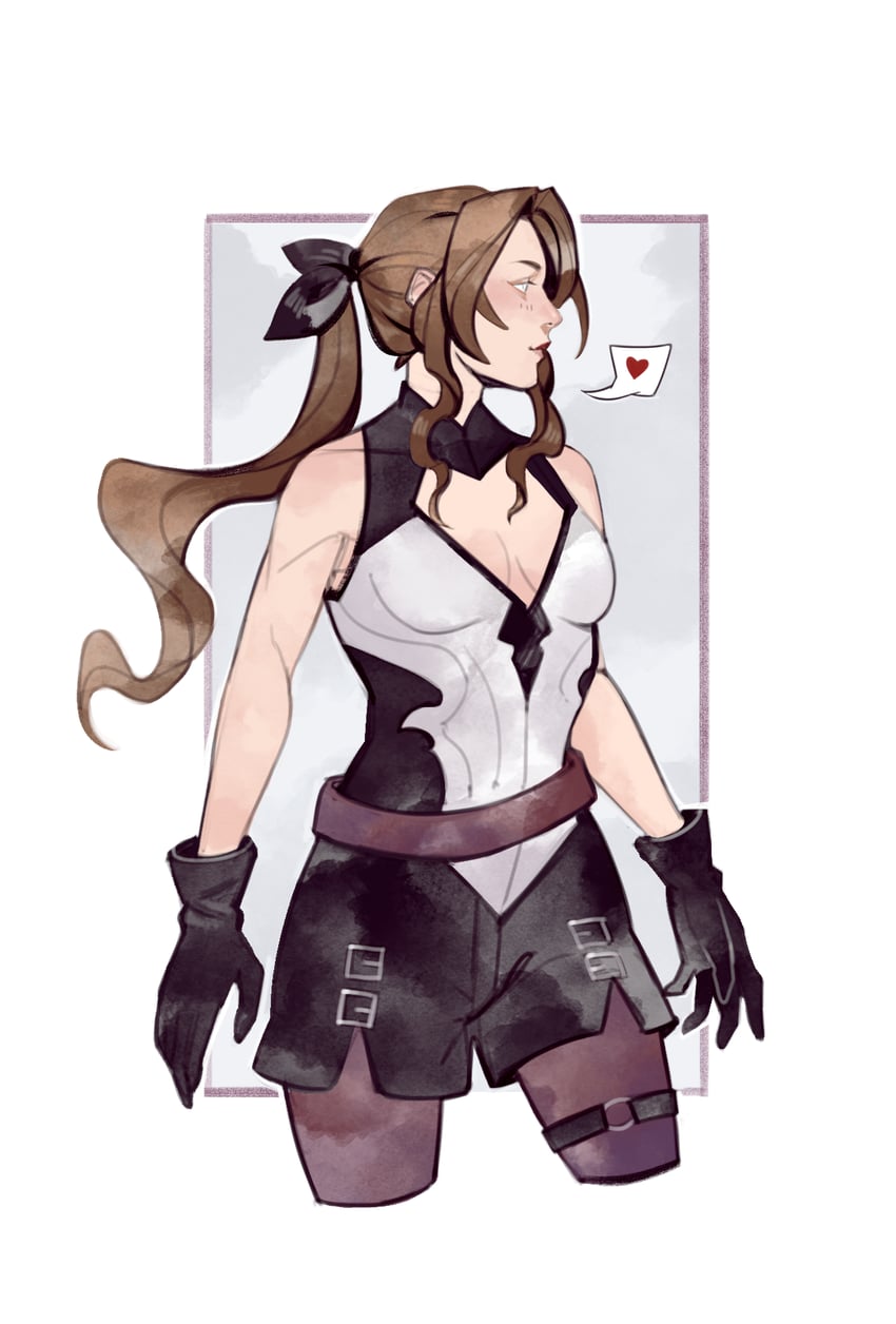 aerith gainsborough (final fantasy and 2 more) drawn by robasarel