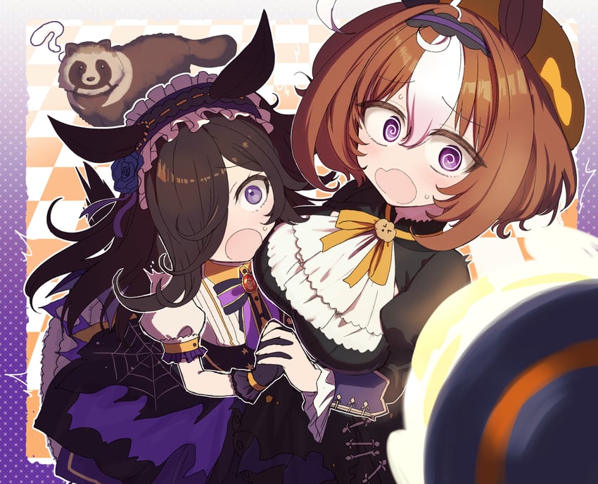 rice shower and meisho doto (umamusume) drawn by nachisuke