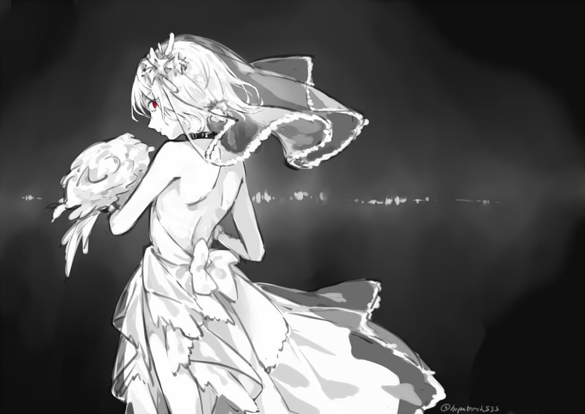 accelerator and suzushina yuriko (toaru majutsu no index) drawn by hopetrash555