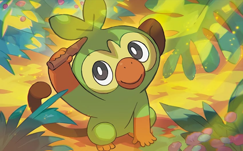 grookey (pokemon and 1 more) drawn by saitou_naoki