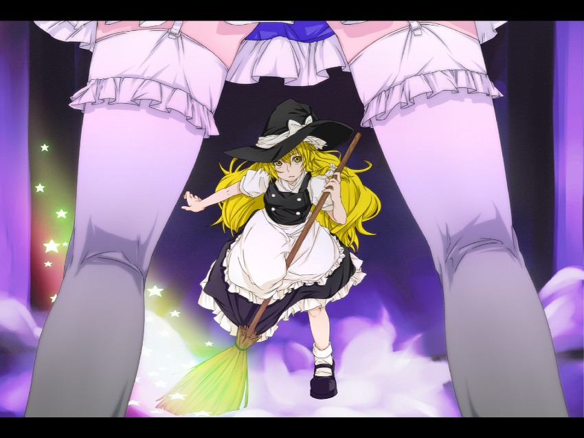 kirisame marisa and izayoi sakuya (touhou) drawn by itsuki_(nanairo_megane)