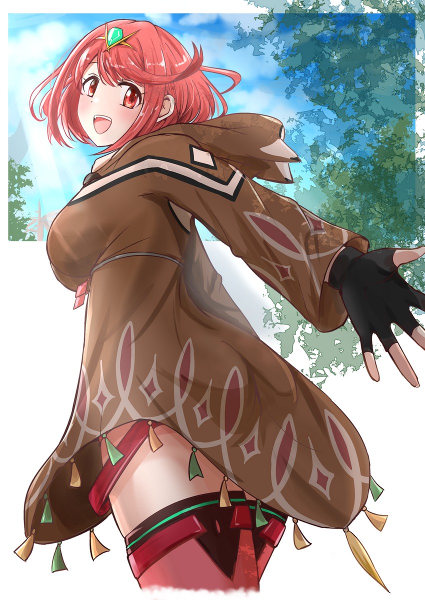 pyra (xenoblade chronicles and 1 more) drawn by shikamax2