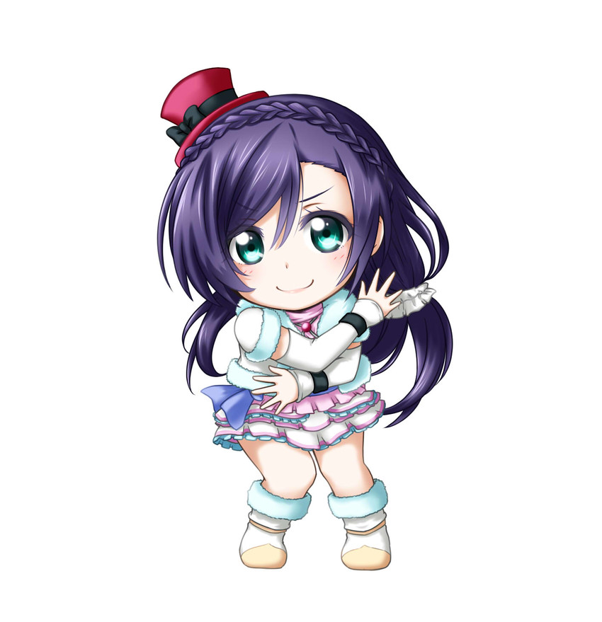 tojo nozomi (love live! and 1 more) drawn by kuena