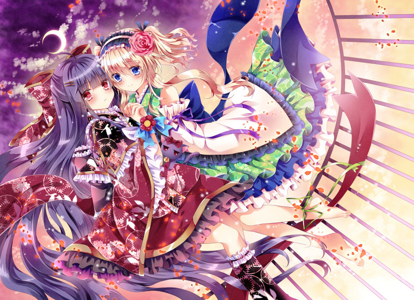 amelie-san and mio-chan (original) drawn by nogi_takayoshi