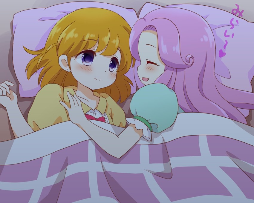 asahina mirai and hanami kotoha (precure and 1 more) drawn by ringo_(nanaprin)