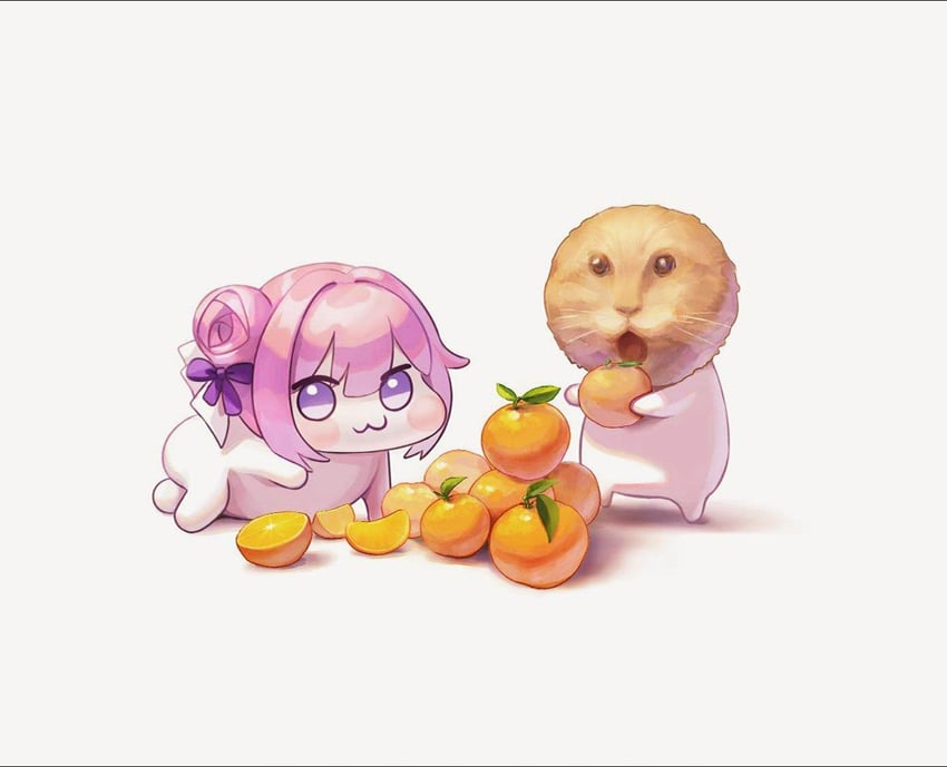 doro and round-headed mao die (goddess of victory: nikke) drawn by alicks_(pixiv_19241330)