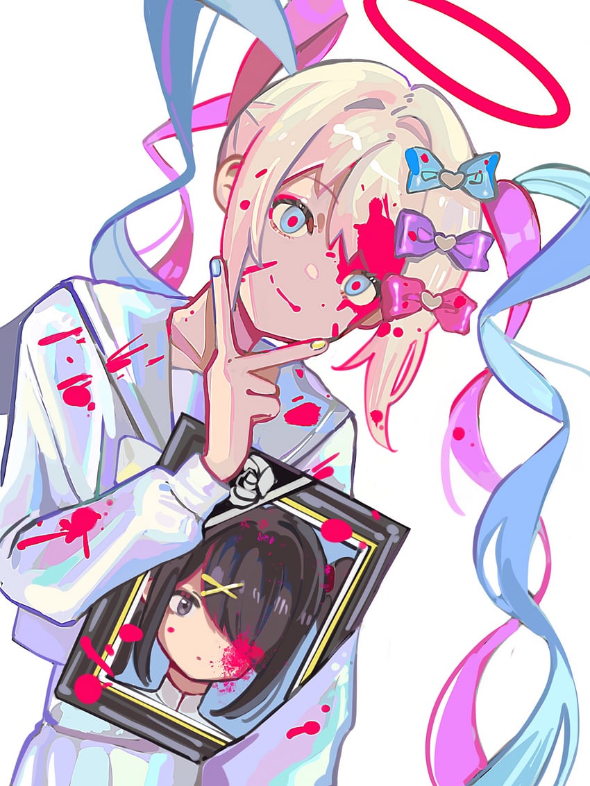 chouzetsusaikawa tenshi-chan and ame-chan (needy girl overdose) drawn by saka_(sakadesu0612)