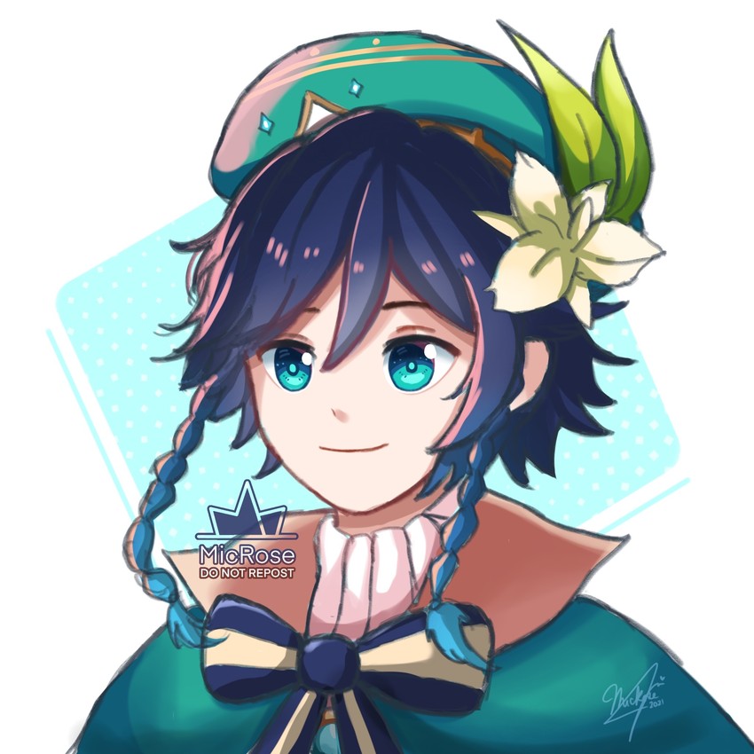 venti (genshin impact) drawn by microse