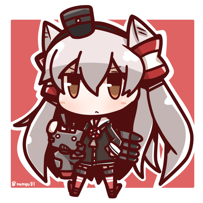 amatsukaze and rensouhou-kun (kantai collection) drawn by nuu_(nu-nyu)
