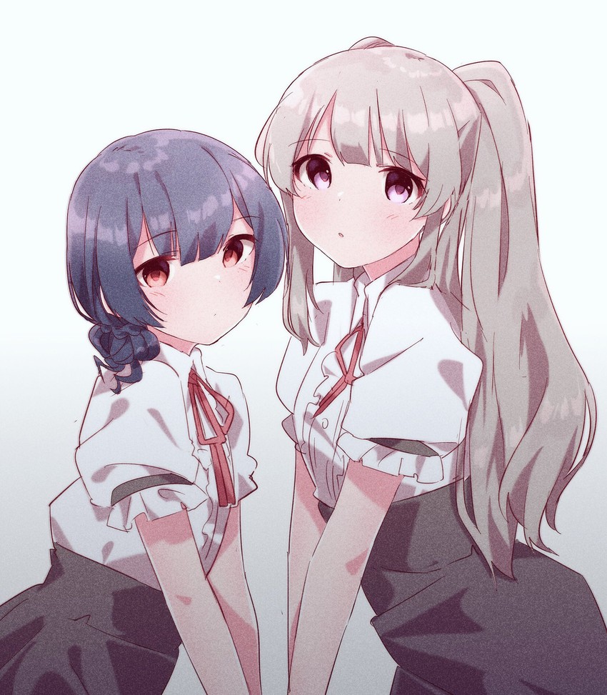 morino rinze and yukoku kiriko (idolmaster and 1 more) drawn by norada