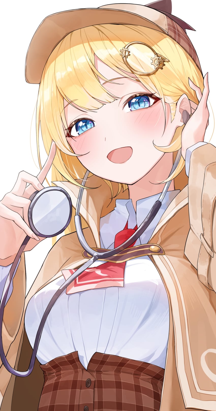 watson amelia (hololive and 1 more) drawn by uohara_shinji