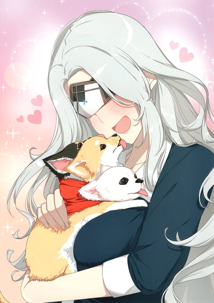 tamayura and cerberus (senran kagura and 1 more) drawn by yaegashi_nan