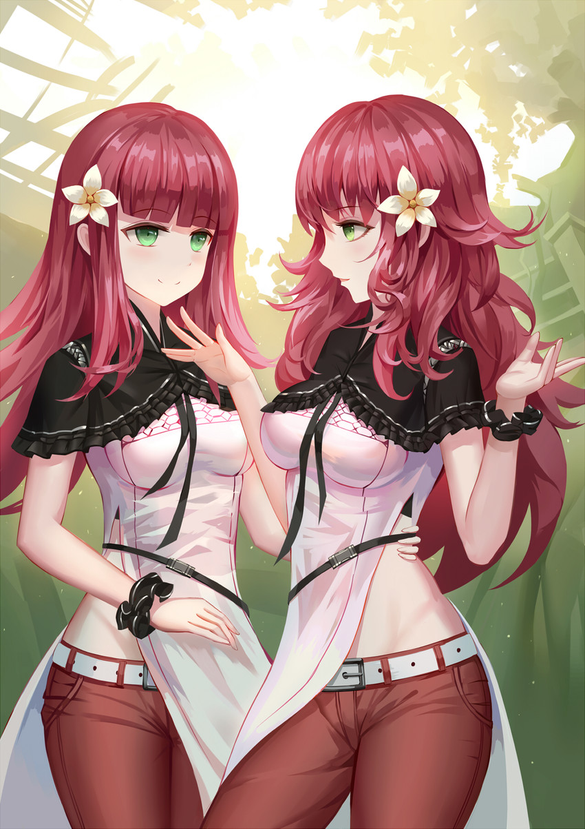 devola and popola (nier and 1 more) drawn by aaeru