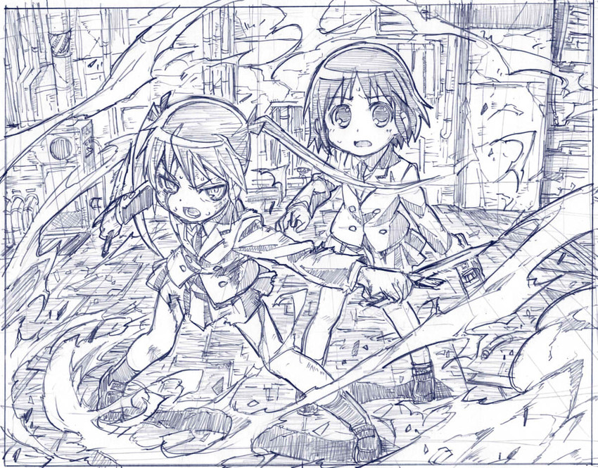 sonya and oribe yasuna (kill me baby) drawn by sakino_shingetsu