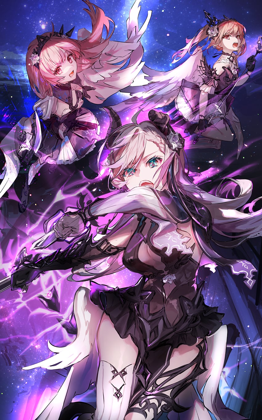 suelle malen, lydie malen, and valeria (atelier and 2 more) drawn by karanagare