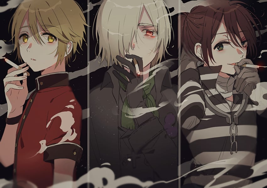 luca balsa, andrew kreiss, and victor grantz (identity v) drawn by canarinu