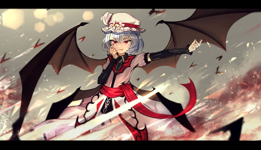 remilia scarlet (touhou and 1 more) drawn by topu