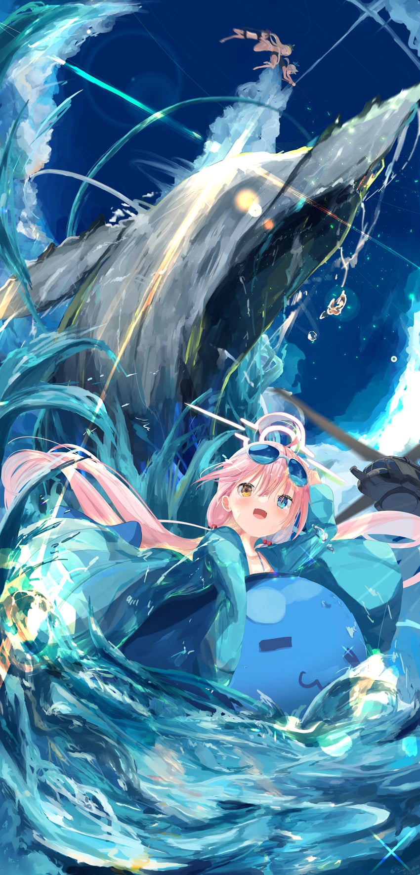 shiroko, hoshino, nonomi, and serika (blue archive) drawn by force_(fossan_01)