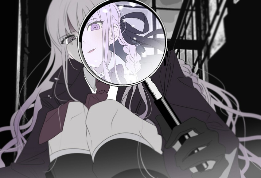kirigiri kyoko (danganronpa and 1 more) drawn by vo1ez
