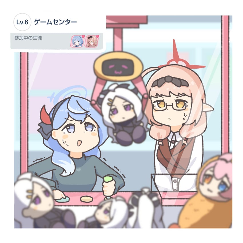 hina, hoshino, ako, and chinatsu (blue archive) drawn by enobun3gyo