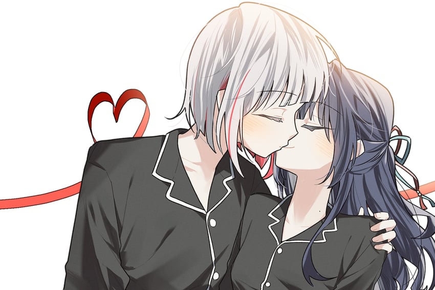murano sayaka and yugiri tsuzuri (love live! and 1 more) drawn by 42_(42_aqrl)