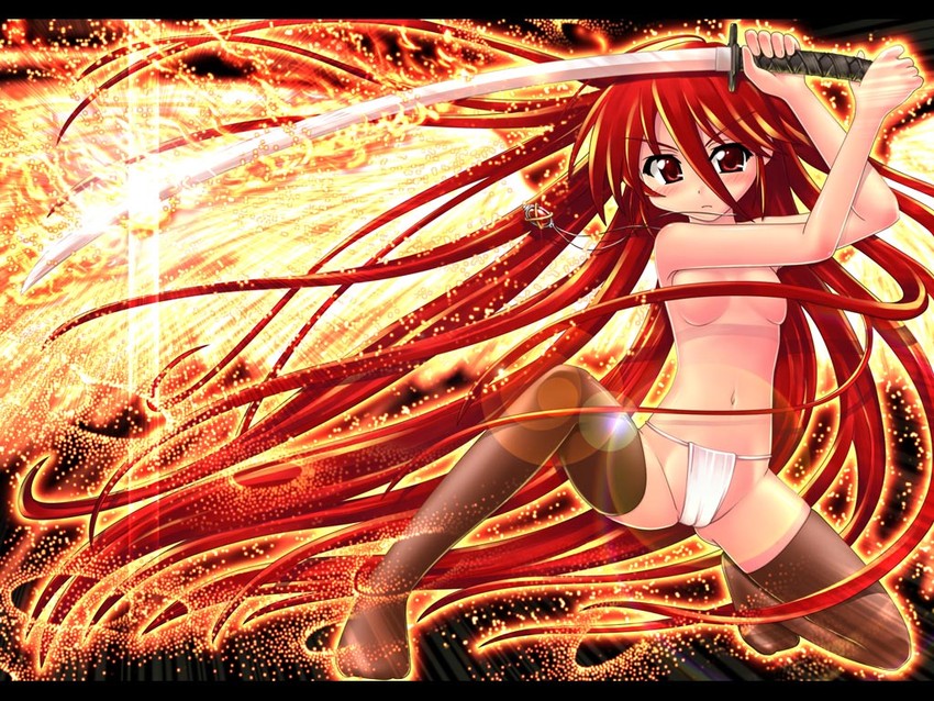shana and alastor (shakugan no shana) drawn by hase_yu