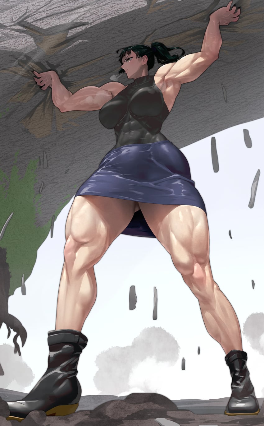 zen'in maki (original and 1 more) drawn by qtime_702