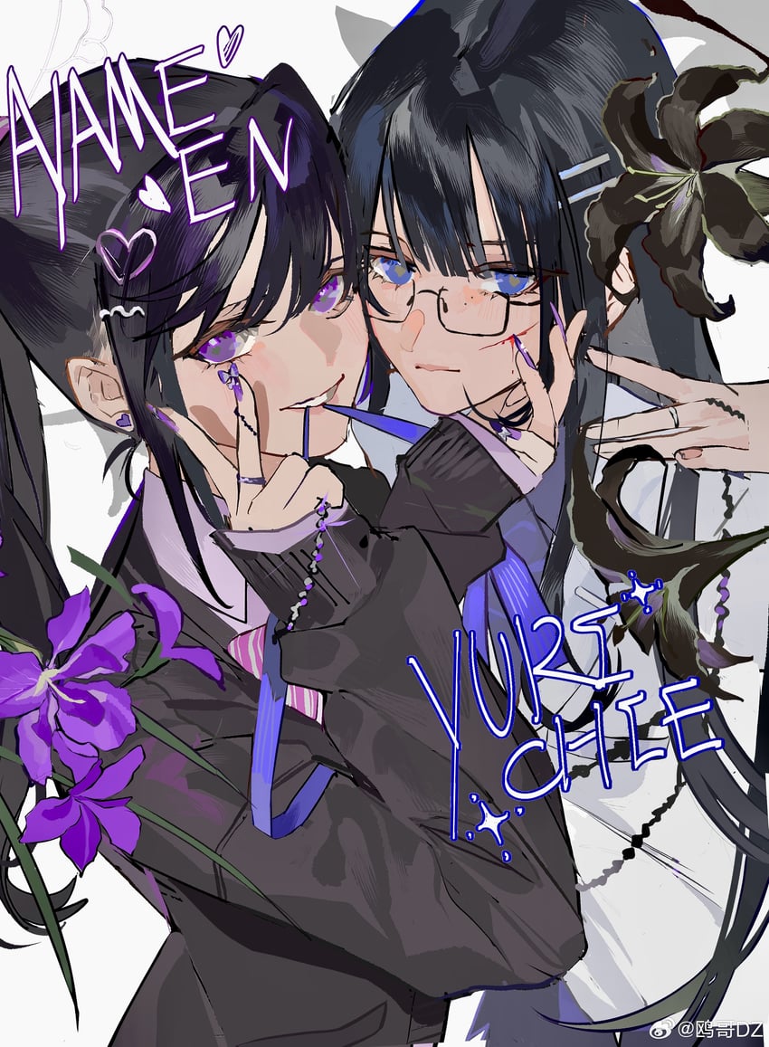 ayame en and yuri chie (original) drawn by ouge_dz
