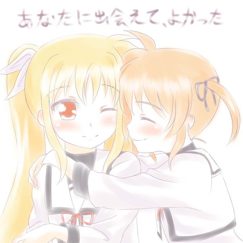 fate testarossa and takamachi nanoha (lyrical nanoha and 2 more) drawn by kerorokjy