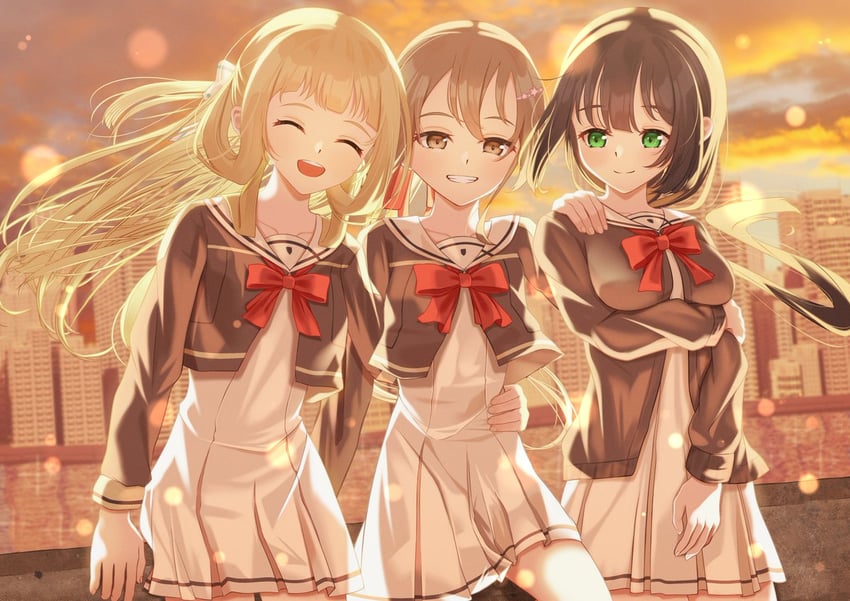 tougou mimori, minowa gin, and nogi sonoko (yuusha de aru and 1 more) drawn by mn_(tk-xyz)