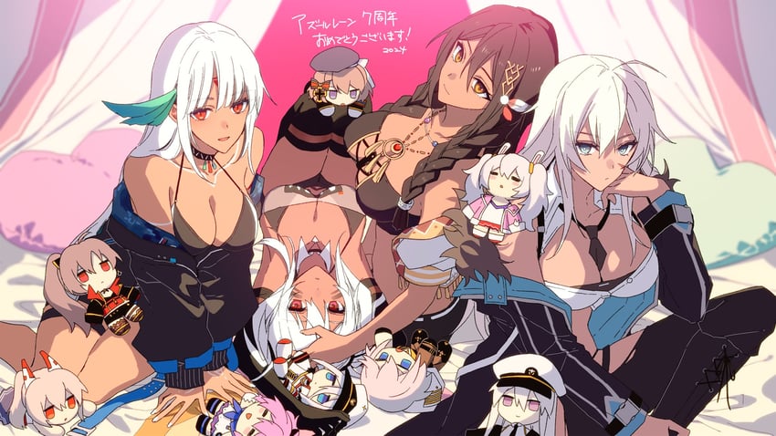 ayanami, laffey, enterprise, javelin, z23, and 7 more (azur lane) drawn by amazuki_jou