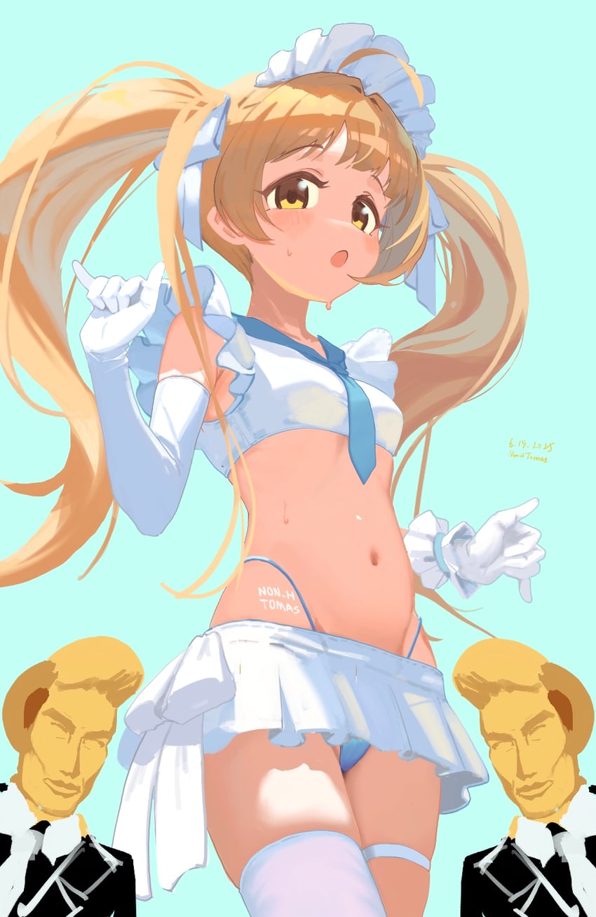 producer, p-head producer, and hakozaki serika (idolmaster and 1 more) drawn by tomber
