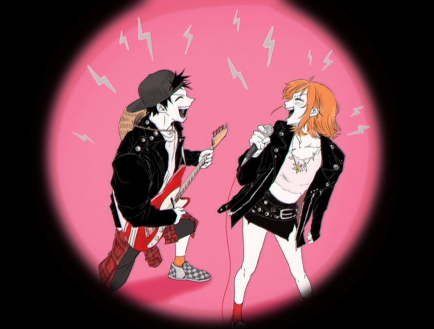 nami and monkey d. luffy (one piece and 1 more) drawn by sktkah_7326