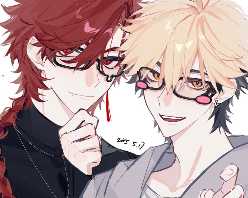 xia fei and xiao weiying (shiguang dailiren) drawn by huachajiangqwq