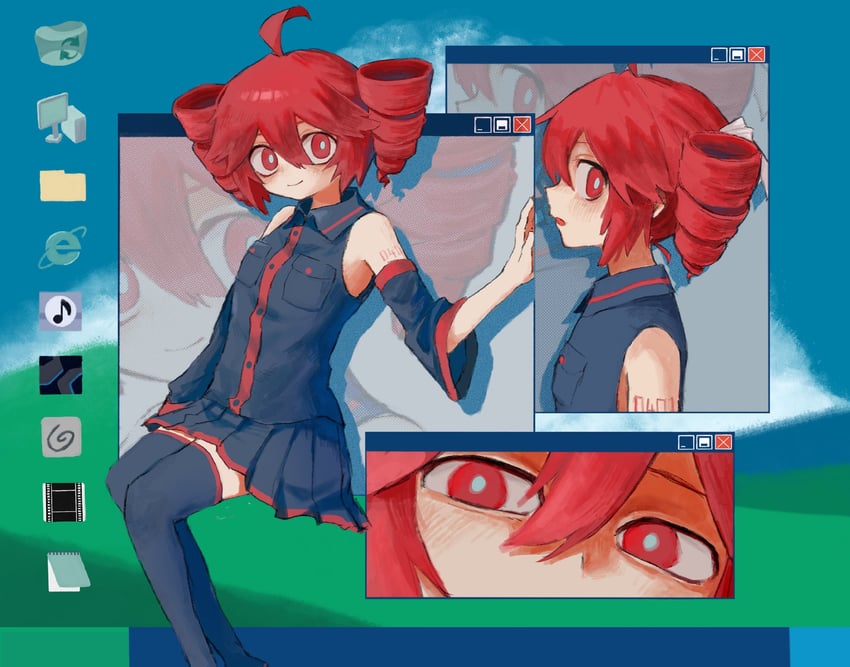 kasane teto (utau and 5 more) drawn by amen_(amemen2222)