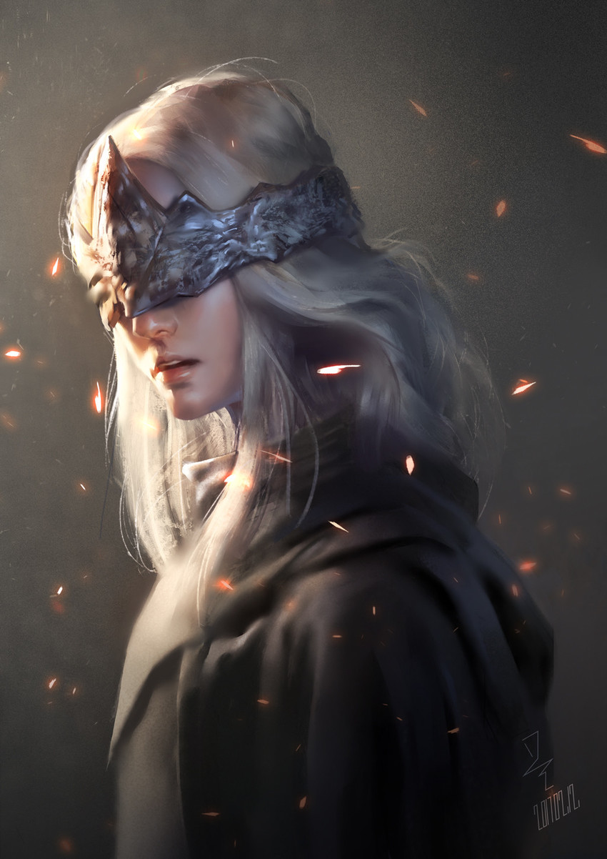 fire keeper (dark souls and 1 more) drawn by starry_chen