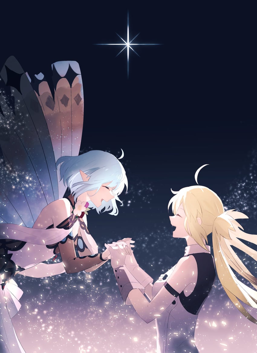artoria pendragon, artoria caster, and hope (fate and 1 more) drawn by ninjin_(ne_f_g_o)